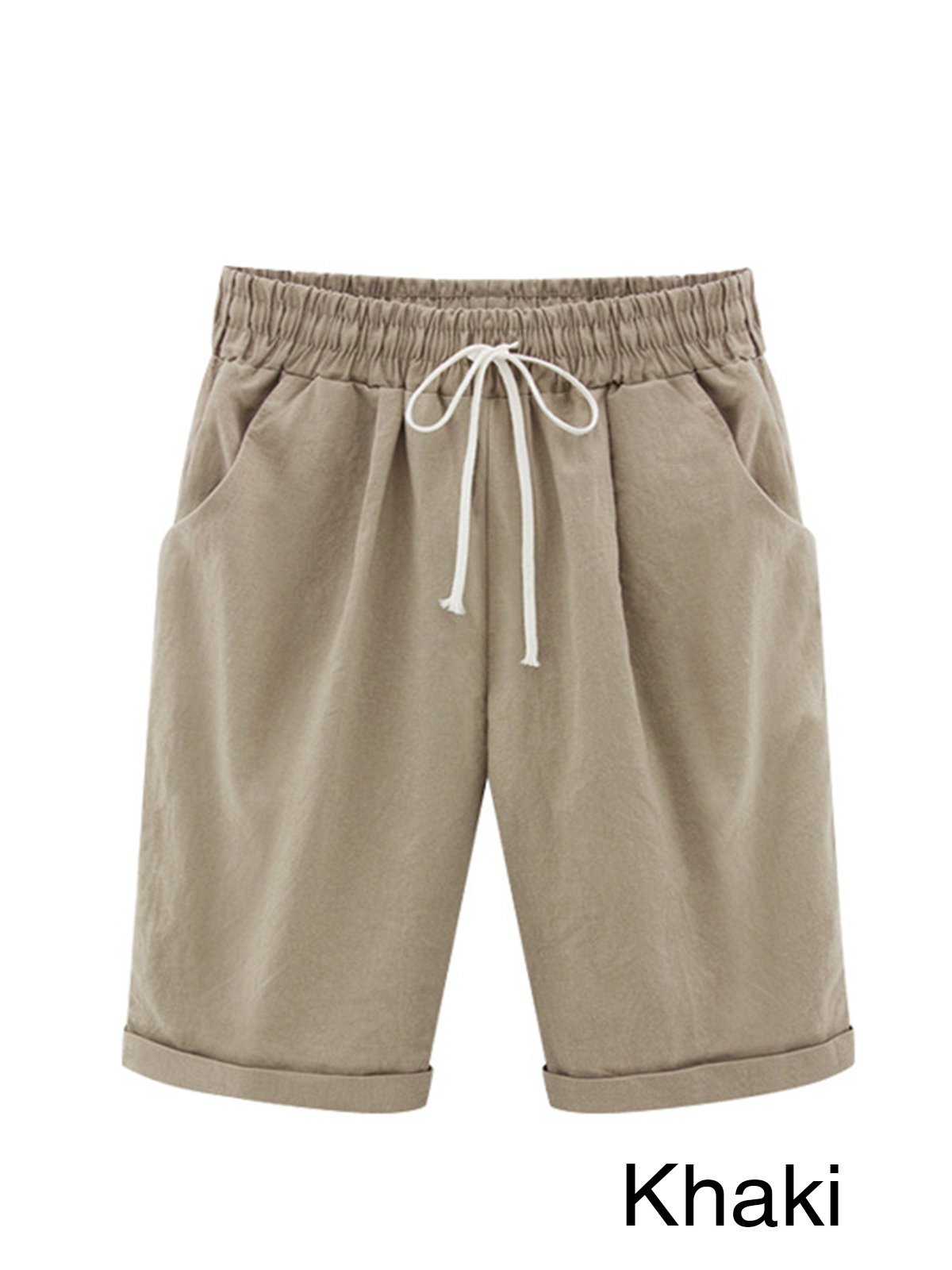 Solid Shorts With Belt